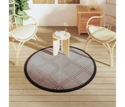 Āra Paklājs, Ø120 Cm, Arakil Brūns Pp Vidaxl