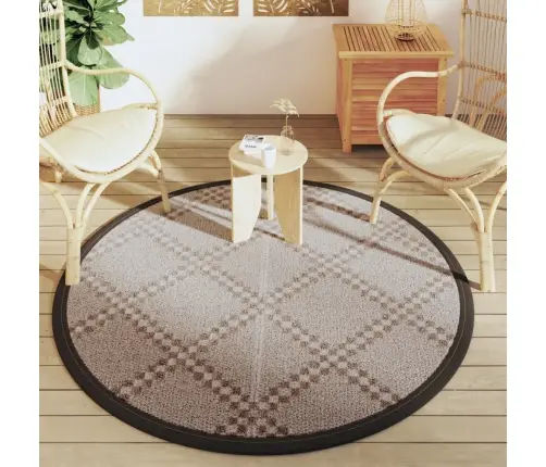 Āra Paklājs, Ø160 Cm, Arakil Brūns, Pp Vidaxl