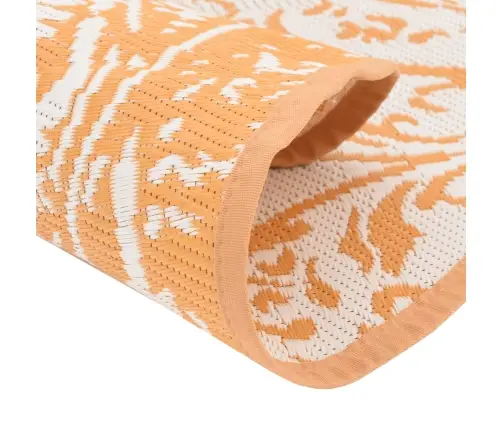 Õuevaip, Arakil Oranž Ja Valge, Ø160 cm Pp