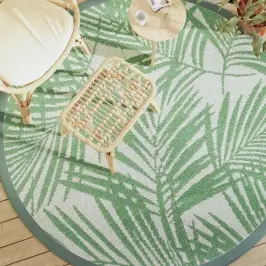 Āra Paklājs, Ø200 Cm, Arakil Zaļš, Pp Vidaxl