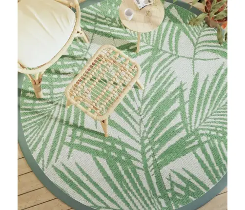 Āra Paklājs, Ø200 Cm, Arakil Zaļš, Pp Vidaxl