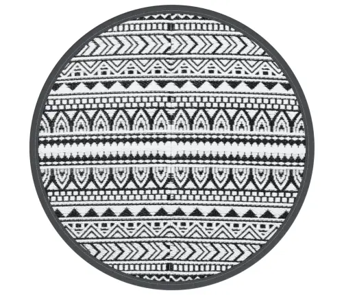 Āra Paklājs, Ø160 Cm, Arakil Melns, Pp Vidaxl