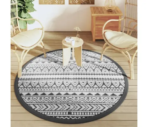 Āra Paklājs, Ø160 Cm, Arakil Melns, Pp Vidaxl