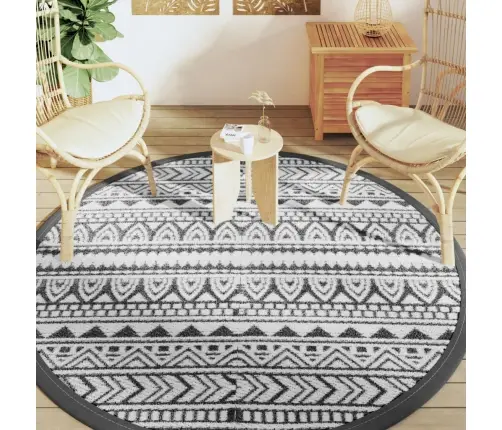 Āra Paklājs, Ø200 Cm, Arakil Melns, Pp Vidaxl