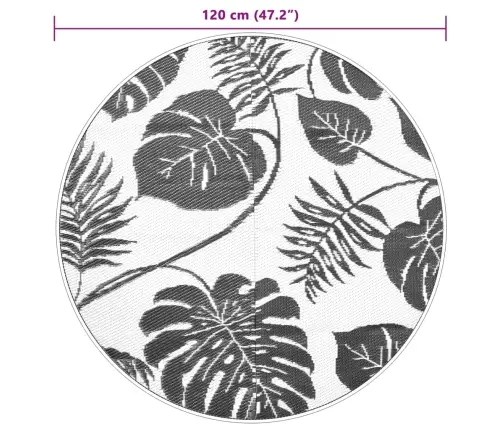 Välisvaip Arakil Roheline Ø120 Cm Pp