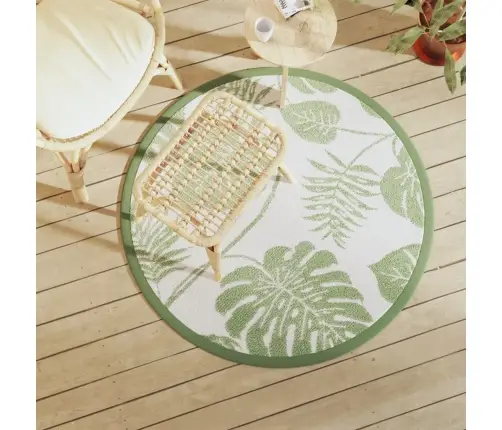 Välisvaip Arakil Roheline Ø120 Cm Pp