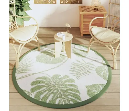 Āra Paklājs, Ø160 Cm, Arakil Zaļš Pp Vidaxl