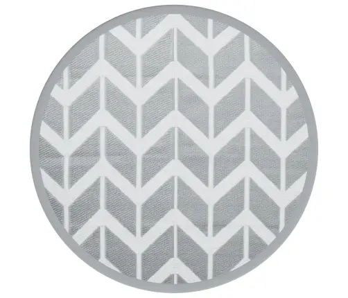 Āra Paklājs, Ø120 Cm, Arakil Pelēks, Pp Vidaxl