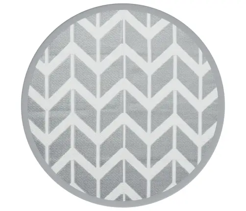 Āra Paklājs, Ø200 Cm, Arakil Pelēks, Pp Vidaxl