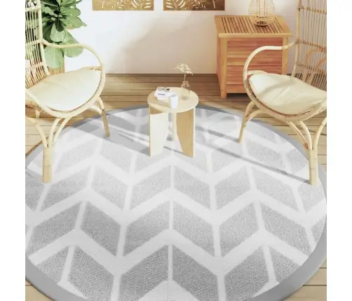 Āra Paklājs, Ø200 Cm, Arakil Pelēks, Pp Vidaxl