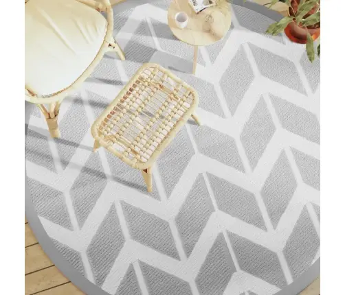 Āra Paklājs, Ø200 Cm, Arakil Pelēks, Pp Vidaxl