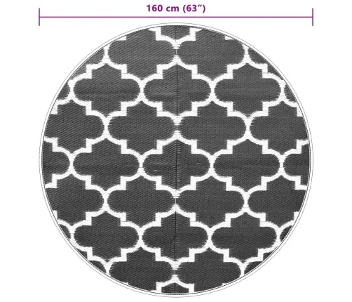 Āra Paklājs, Ø160 Cm, Arakil Zils, Pp Vidaxl