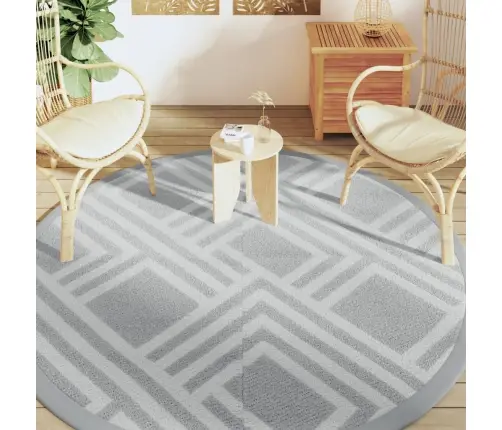 Āra Paklājs, Ø200 Cm, Arakil Pelēks, Pp Vidaxl