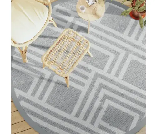 Āra Paklājs, Ø200 Cm, Arakil Pelēks, Pp Vidaxl