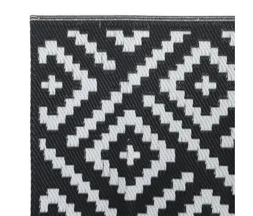 Āra Paklājs, 80X150 Cm, Arakil Balts Un Melns Pp Vidaxl