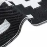 Āra Paklājs, 190X290 Cm, Arakil Balts Un Melns Pp Vidaxl