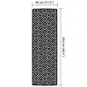 Āra Paklājs Arakil Balts Un Melns 80X250 Cm Pp Vidaxl
