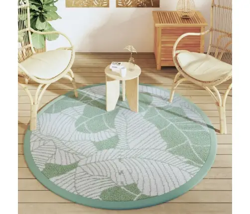 Āra Paklājs, Ø160 Cm, Arakil Zaļš Pp Vidaxl