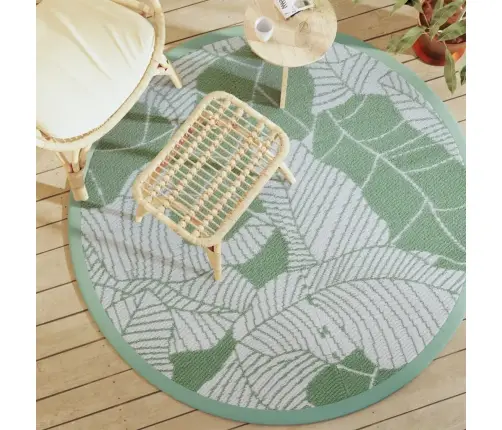 Āra Paklājs, Ø160 Cm, Arakil Zaļš Pp Vidaxl
