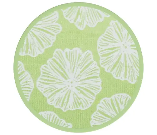 Āra Paklājs, Ø120 Cm, Arakil Zaļš, Pp Vidaxl