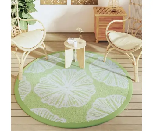 Āra Paklājs, Ø160 Cm, Arakil Zaļš Pp Vidaxl