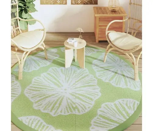 Āra Paklājs, Ø200 Cm, Arakil Zaļš, Pp Vidaxl