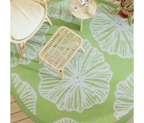 Āra Paklājs, Ø200 Cm, Arakil Zaļš, Pp Vidaxl