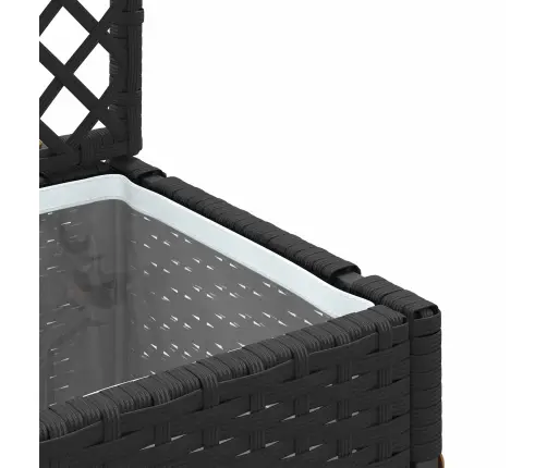 Sodo Vazonas Juoda 35 X 30 X 135 Cm Metalas