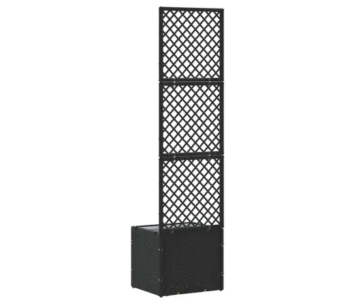 Sodo Vazonas Juoda 35 X 30 X 135 Cm Metalas