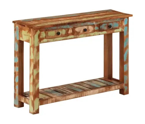 Konsolinis Staliukas, 110X30X76cm Perdirbtos Medienos Masyvas