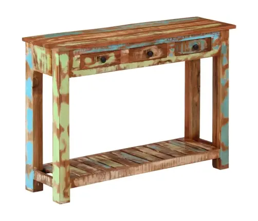 Konsolinis Staliukas, 110X30X76cm Perdirbtos Medienos Masyvas