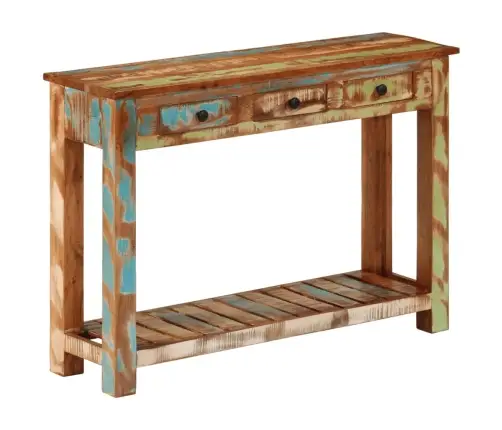 Konsolinis Staliukas, 110X30X76cm Perdirbtos Medienos Masyvas