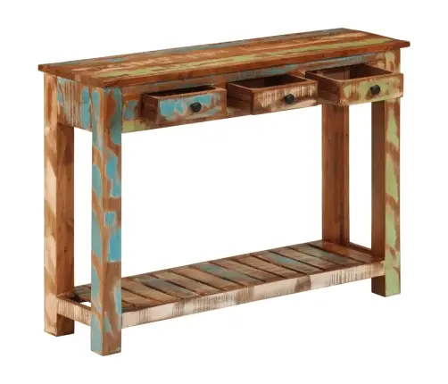 Konsolinis Staliukas, 110X30X76cm Perdirbtos Medienos Masyvas