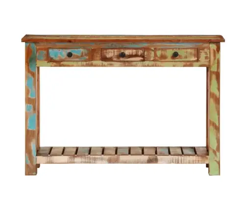 Konsolinis Staliukas, 110X30X76cm Perdirbtos Medienos Masyvas