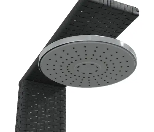 Āra Duša, Melna, 50X55X224 Cm, Pe Rotangpalma, Akācijas Koks Vidaxl