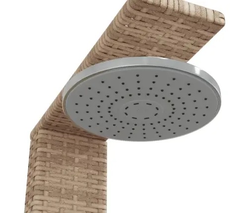 Āra Duša, Bēša, 50X55X224 Cm, Pe Rotangpalma, Akācijas Koks Vidaxl