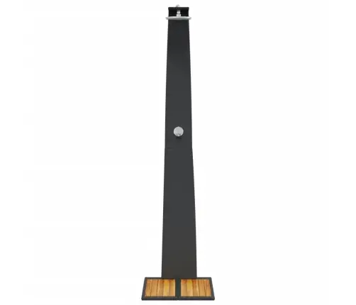 Āra Duša, Melna, 55X60X224 Cm, Pe Rotangpalma, Akācijas Koks Vidaxl