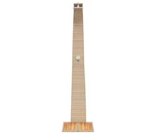 Āra Duša, Bēša, 55X60X224 Cm, Pe Rotangpalma, Akācijas Koks Vidaxl