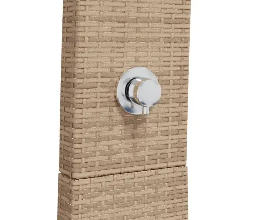 Āra Duša, Bēša, 55X60X224 Cm, Pe Rotangpalma, Akācijas Koks Vidaxl