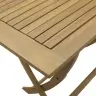 Saliekams Dārza Galds, 110X55X75 Cm, Akācijas Masīvkoks Vidaxl