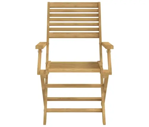 Saliekami Dārza Krēsli, 2 Gab., 54,5X61,5X86,5 Cm, Akācija Vidaxl