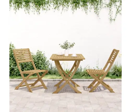 Saliekami Dārza Krēsli, 2 Gab., 48,5X61,5X87 Cm, Akācija Vidaxl