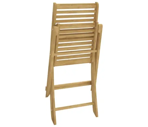 Saliekami Dārza Krēsli, 2 Gab., 48,5X61,5X87 Cm, Akācija Vidaxl