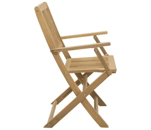 Saliekami Dārza Krēsli, 4 Gab., 57,5X54,5X90 Cm, Akācija Vidaxl