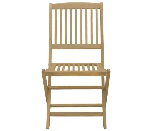 Saliekami Dārza Krēsli, 2 Gab., 57X48,5X90 Cm, Akācija Vidaxl