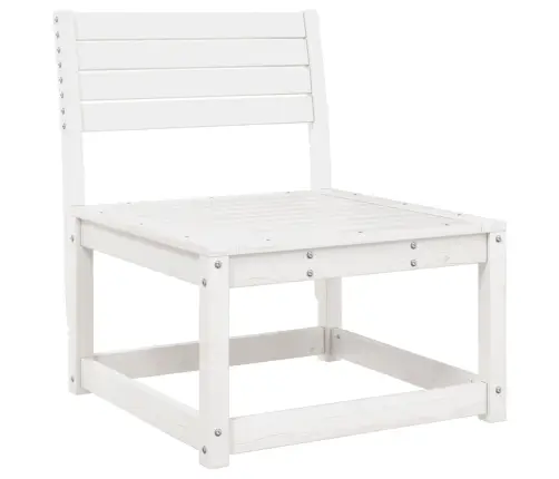 Dārza Dīvāns Ar Matračiem, Balts Priedes Masīvkoks Vidaxl