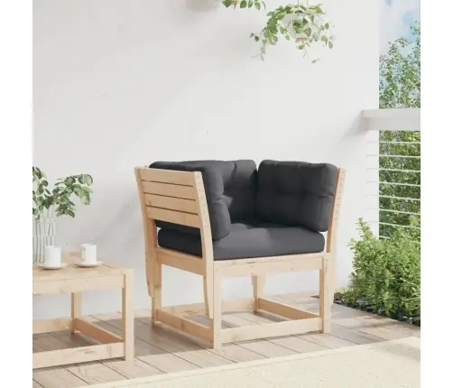 Dārza Dīvāns Ar Roku Balstiem Un Matračiem, Priedes Masīvkoks Vidaxl