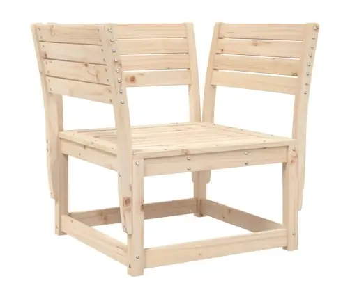 Dārza Dīvāns Ar Roku Balstiem Un Matračiem, Priedes Masīvkoks Vidaxl