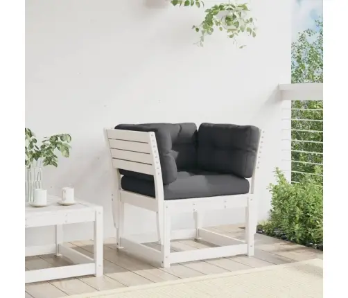 Dārza Dīvāns Ar Roku Balstiem Un Matračiem, Priedes Koks Vidaxl