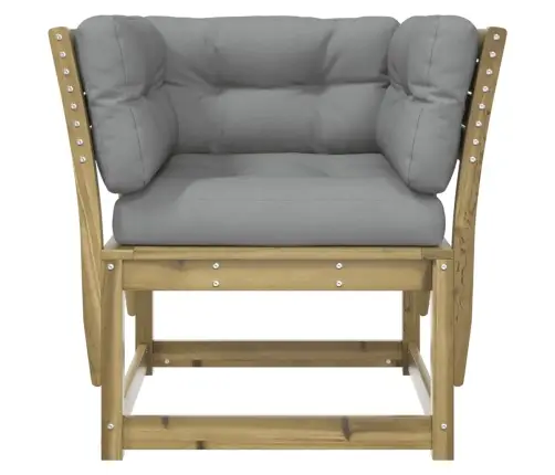 Dārza Dīvāns Ar Roku Balstiem Un Matračiem, Priede Vidaxl Dārza Dīvāns Ar Roku Balstiem Un Matračiem, Priede Vidaxl